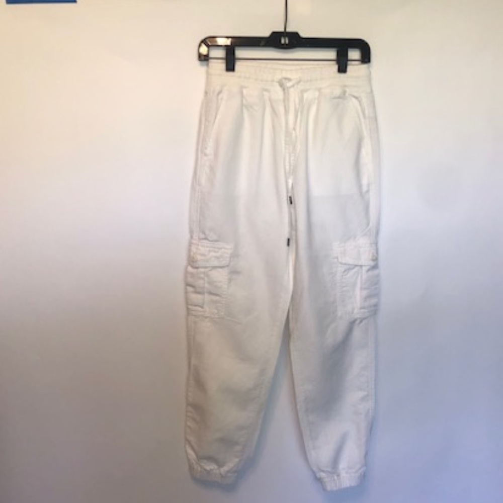 White Cargo Jogger